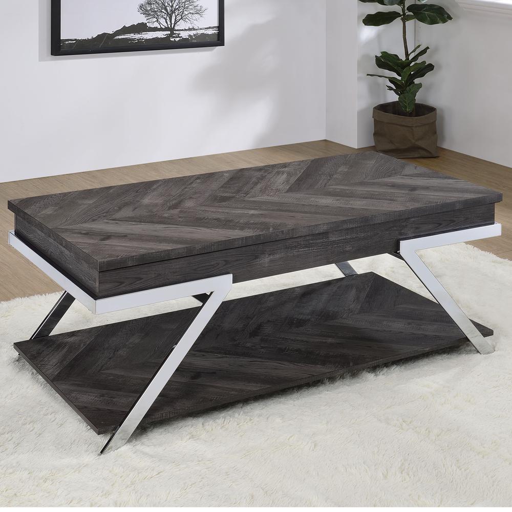 Roma Lift Top Cocktail Table. Picture 1