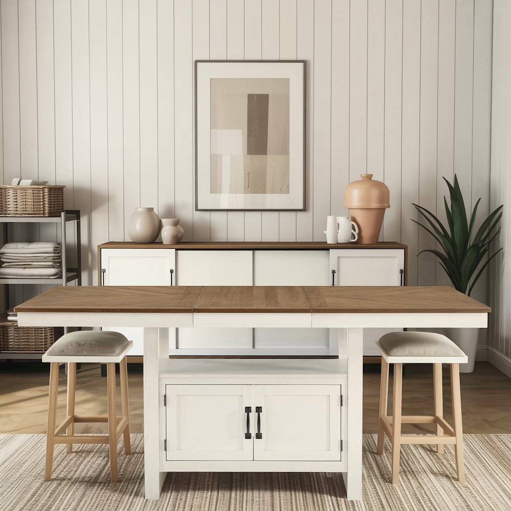 Counter Height Dining Table with Storage Counter Height Kitchen Table. Picture 7