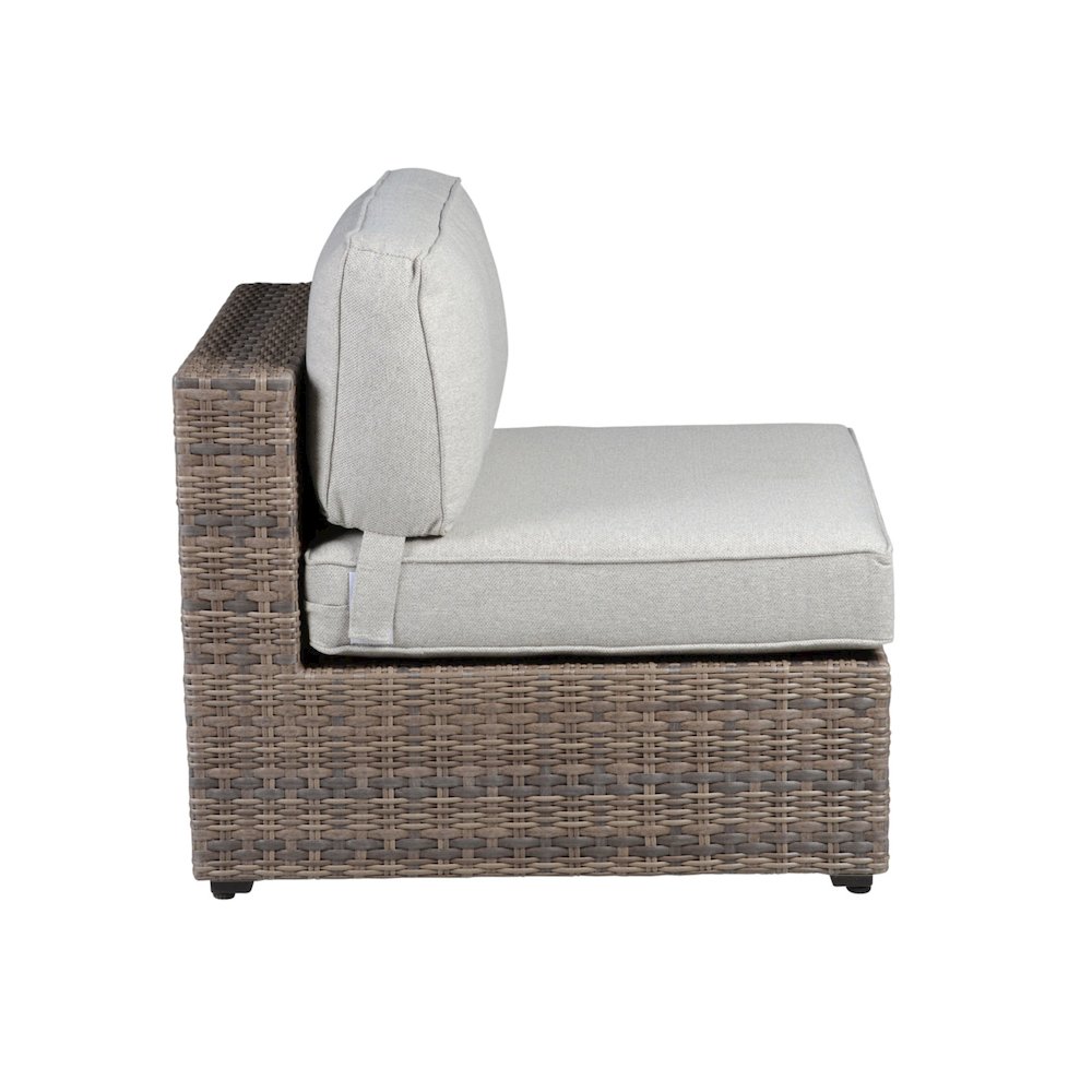 Tamyra Wicker Patio Armless Chairs (Set of 2). Picture 4
