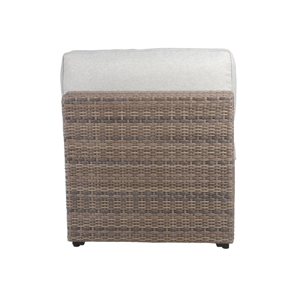 Tamyra Wicker Patio Armless Chairs (Set of 2). Picture 2
