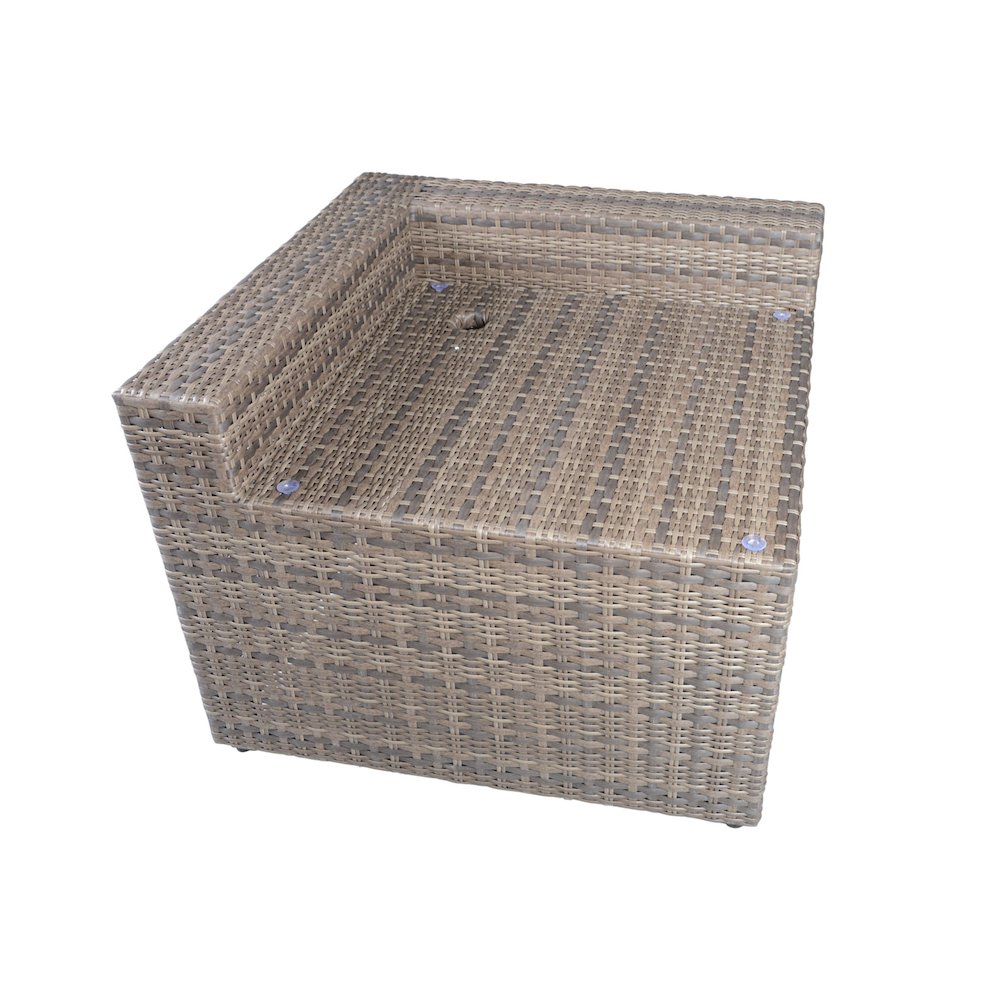 Tamyra Corner Side Table & Ottoman. Picture 11