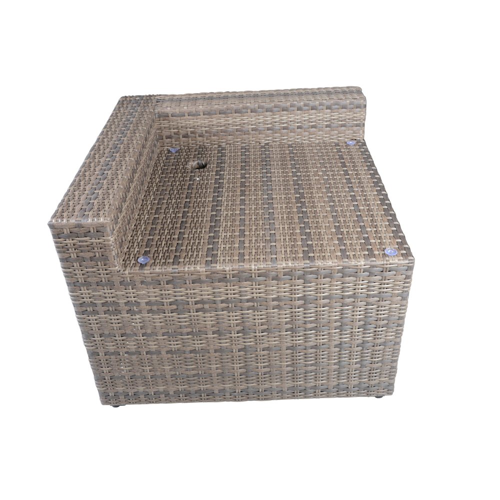 Tamyra Corner Side Table & Ottoman. Picture 10