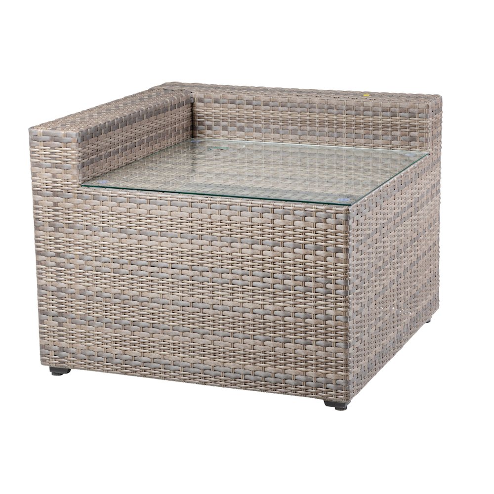 Tamyra Corner Side Table & Ottoman. Picture 14