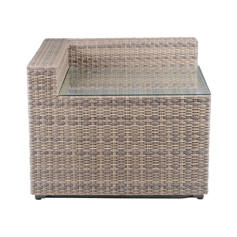 Tamyra Corner Side Table & Ottoman. Picture 15