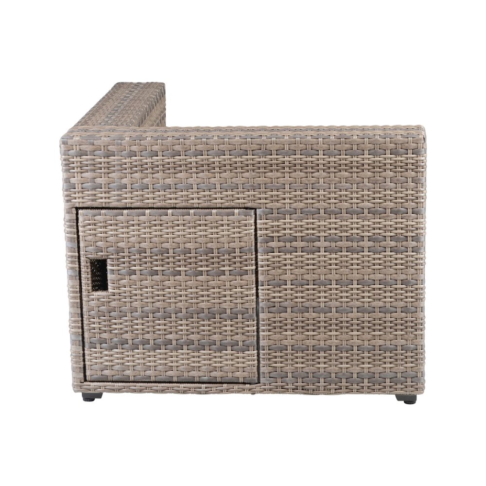 Tamyra Corner Side Table & Ottoman. Picture 17