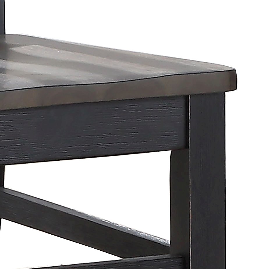 Raven Noir Dining Table and 4 Chairs. Picture 5