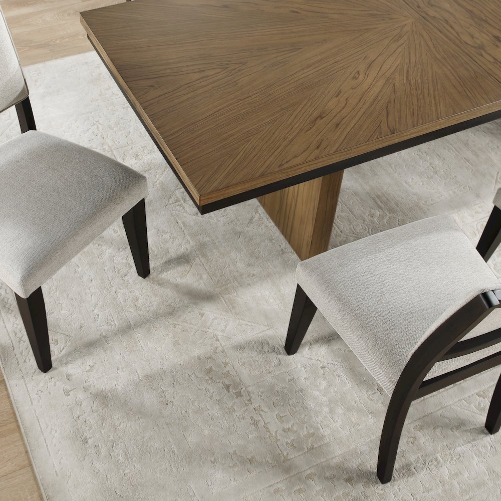 Roatan 80-96" Table with 16-inch Self-Storing Leaf. Picture 9