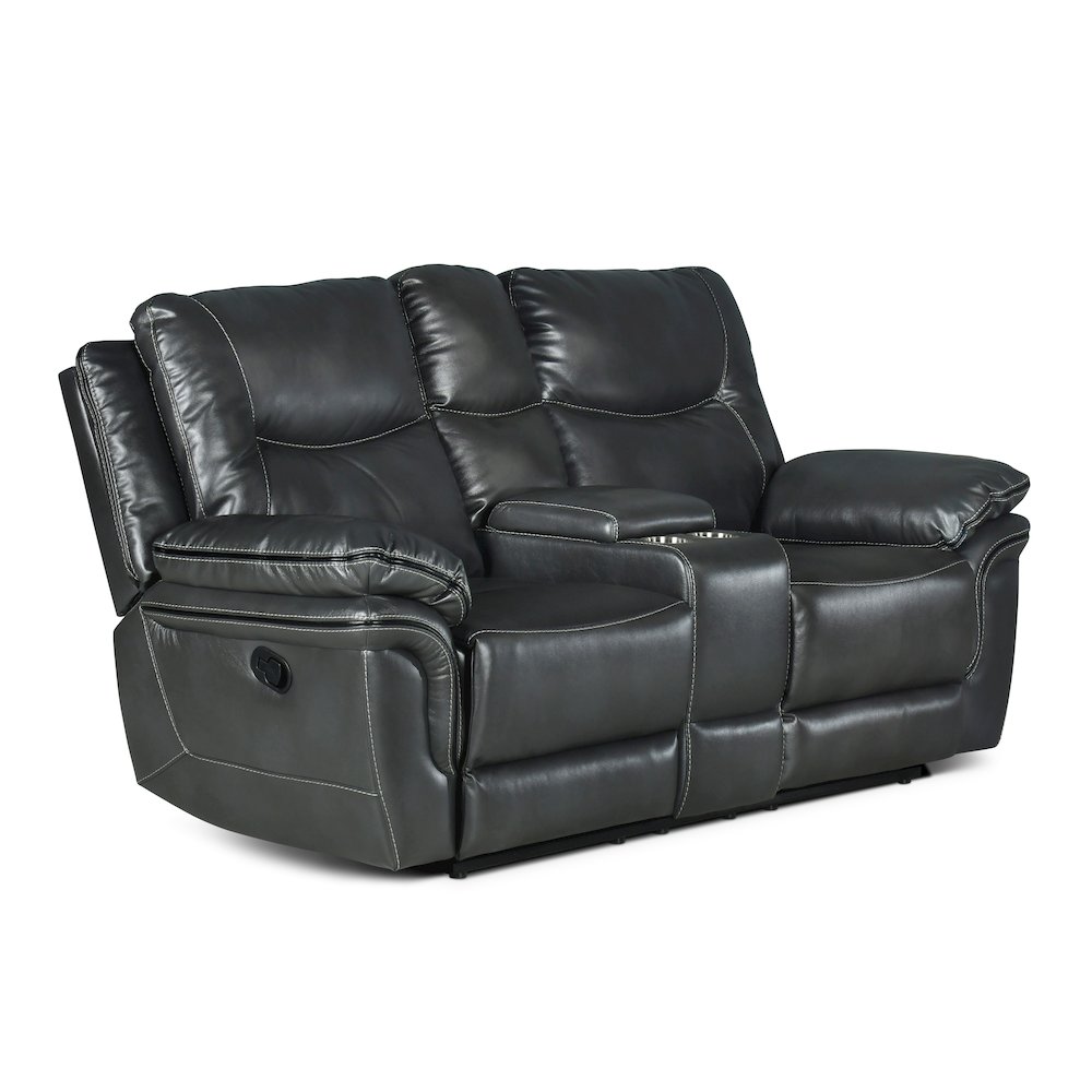 Isabella Console Loveseat Grey. Picture 1