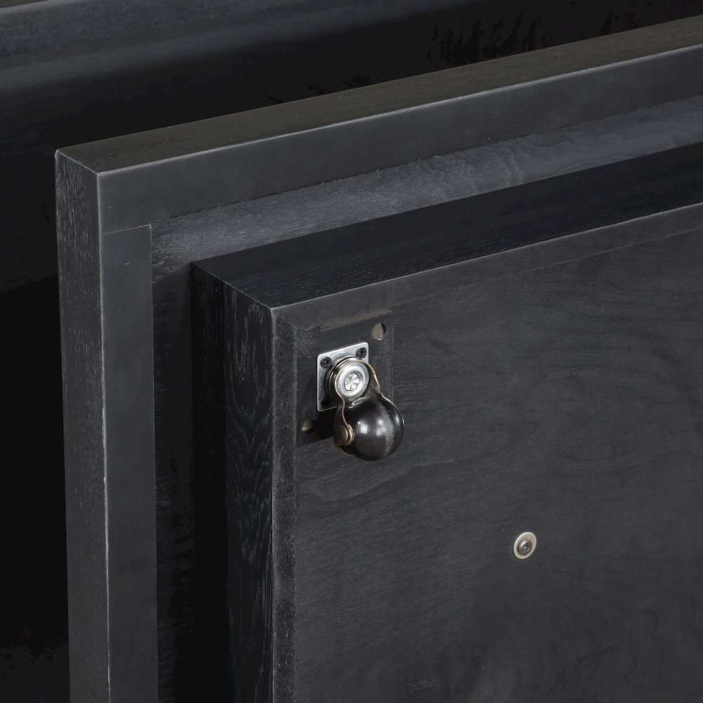 Canyon Cocktail Table with Casters, Black. Picture 5