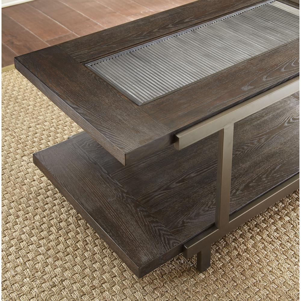 Cocktail Table with casters, Smoky Brown. Picture 4