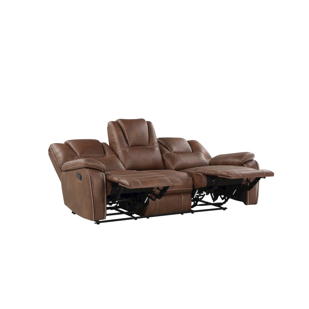 Katrine Brown Manual Sofa. Picture 2