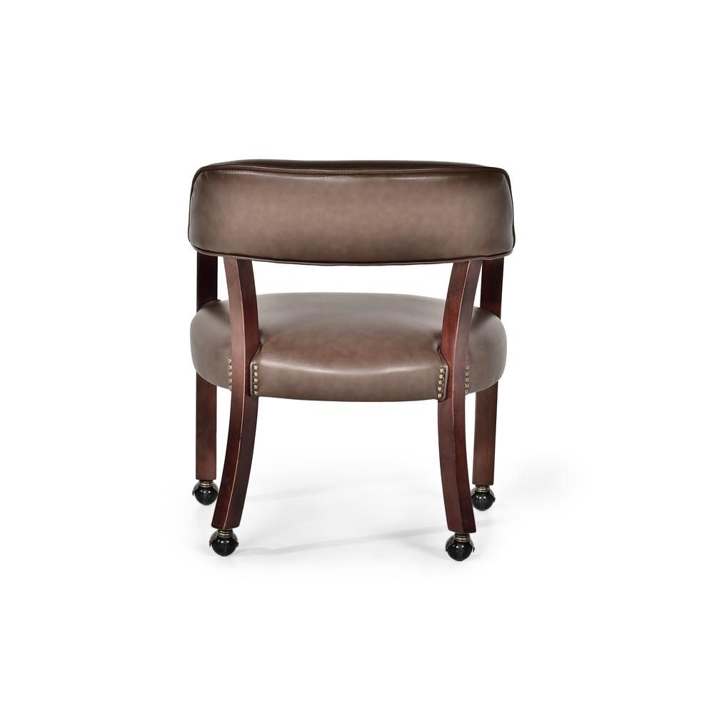 Tournament Captains Chair w/Casters, Brown. Picture 3