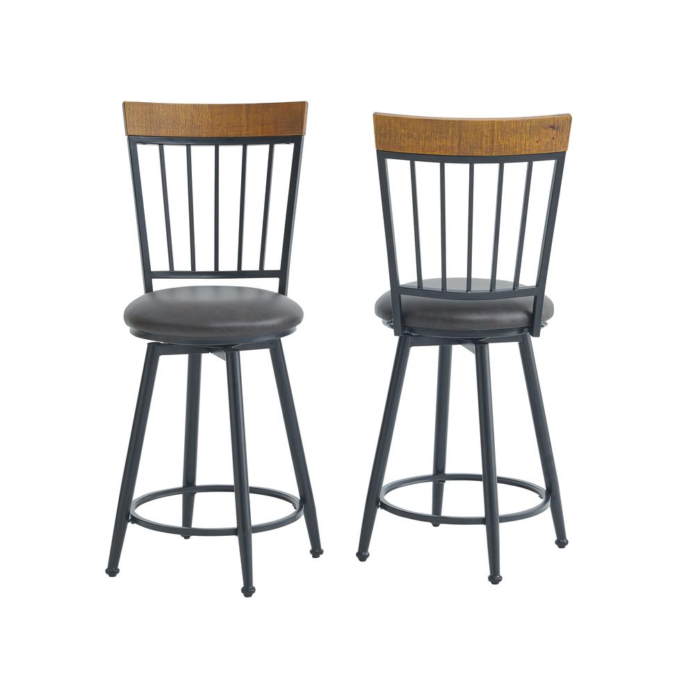 Tyler 24 inch Swivel Bar & Counter Stool with Footrest. Picture 1