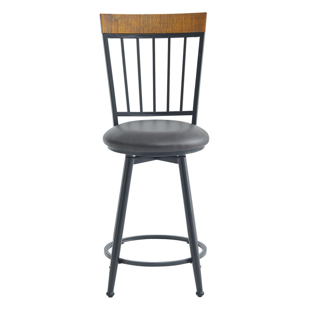 Tyler 24 inch Swivel Bar & Counter Stool with Footrest. Picture 6
