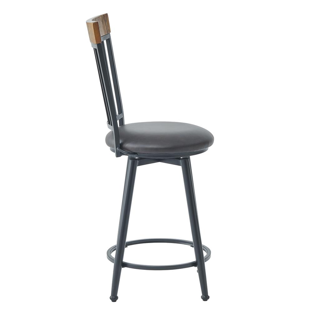 Tyler 24 inch Swivel Bar & Counter Stool with Footrest. Picture 7
