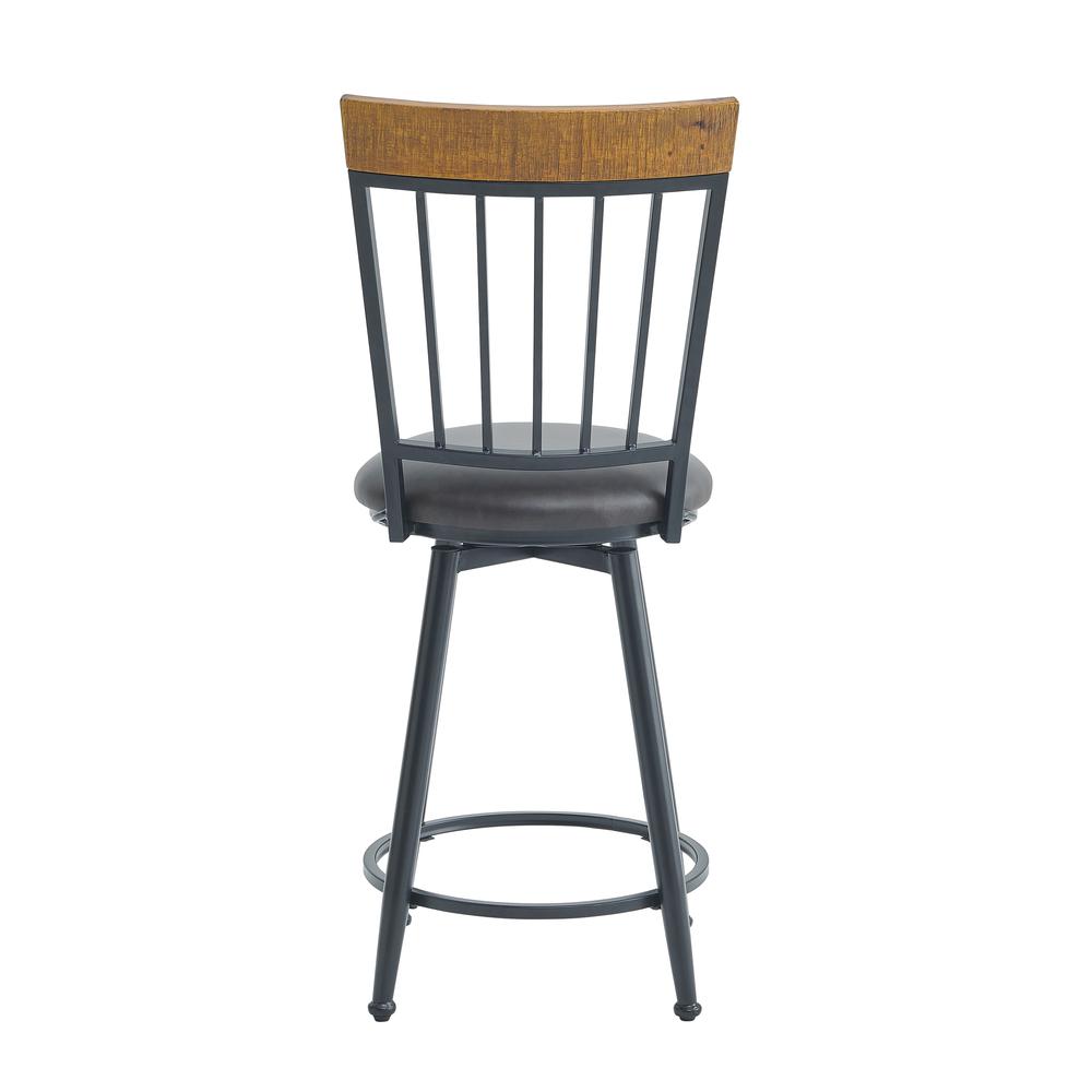 Tyler 24 inch Swivel Bar & Counter Stool with Footrest. Picture 8