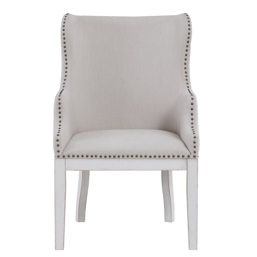 Warren Arm Chair, White. Picture 3