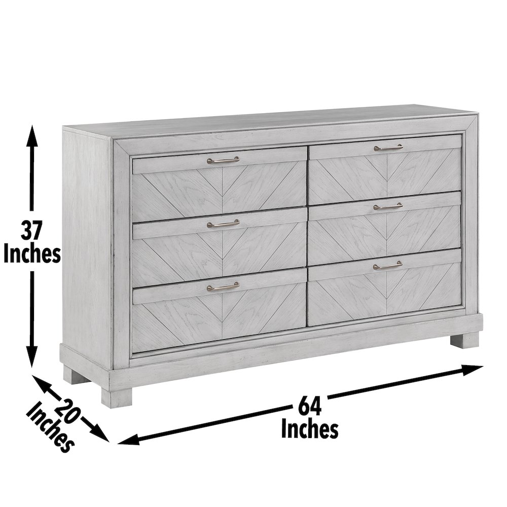 Montana Dresser and Mirror, Gray. Picture 9