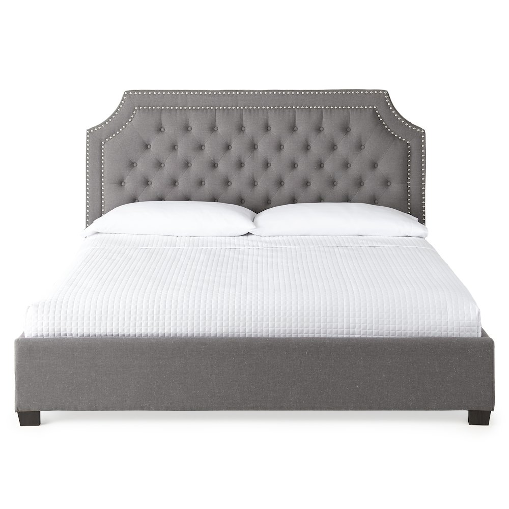 Willshire King Bed Gray. Picture 2
