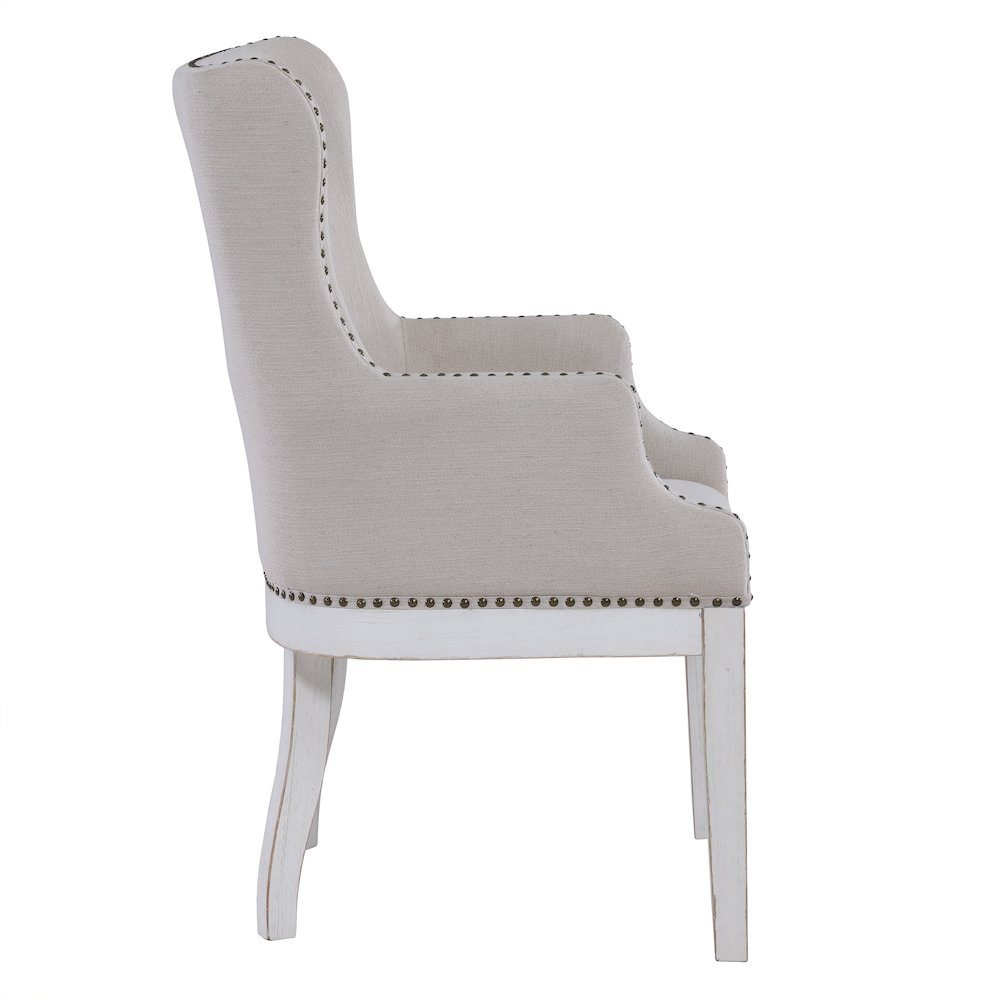 Warren Arm Chair, White. Picture 2