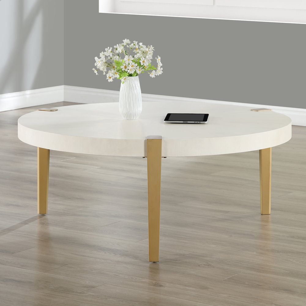 Gracie Coffee Table, White. Picture 2
