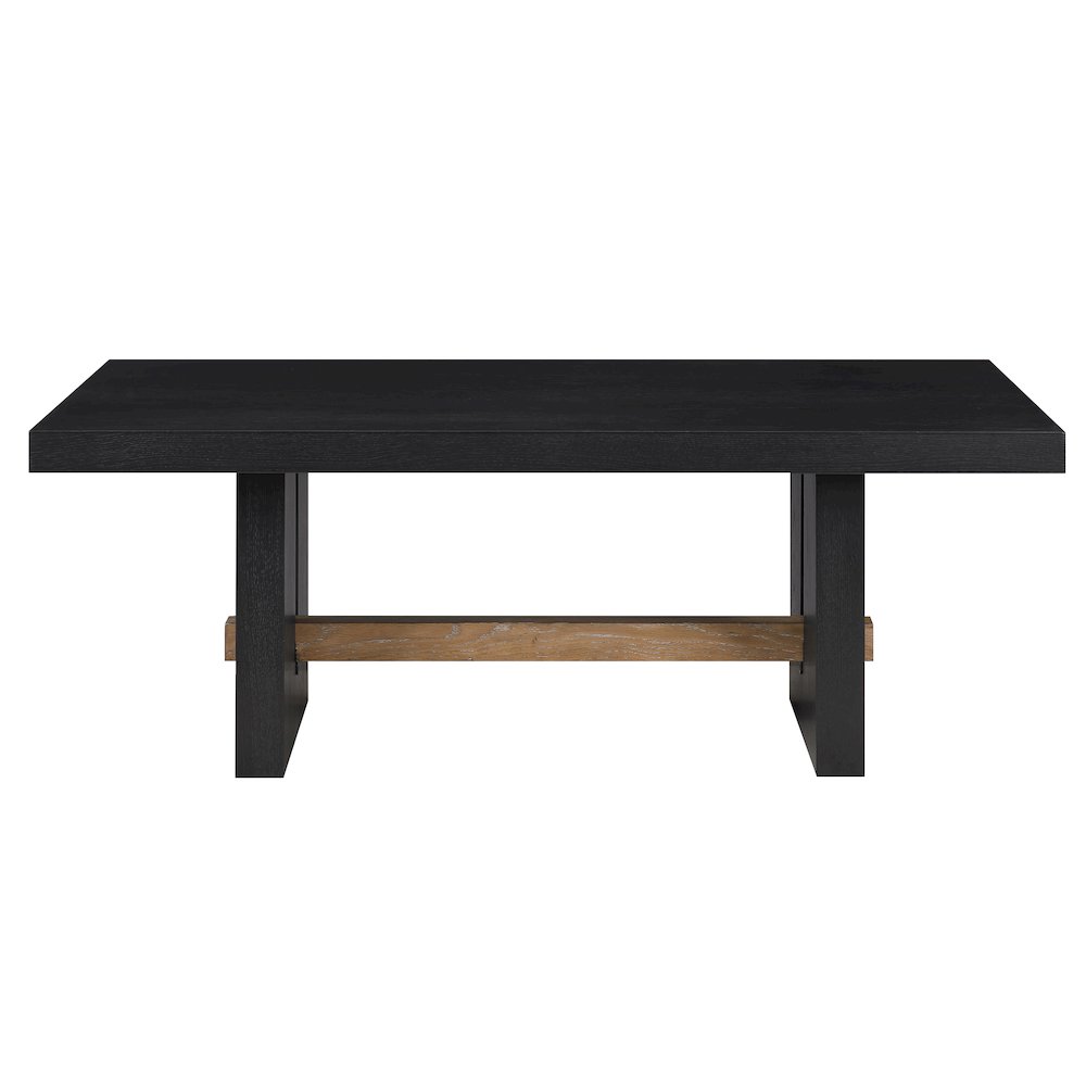 Aubrey 48" Coffee Table, Black Finish. Picture 2