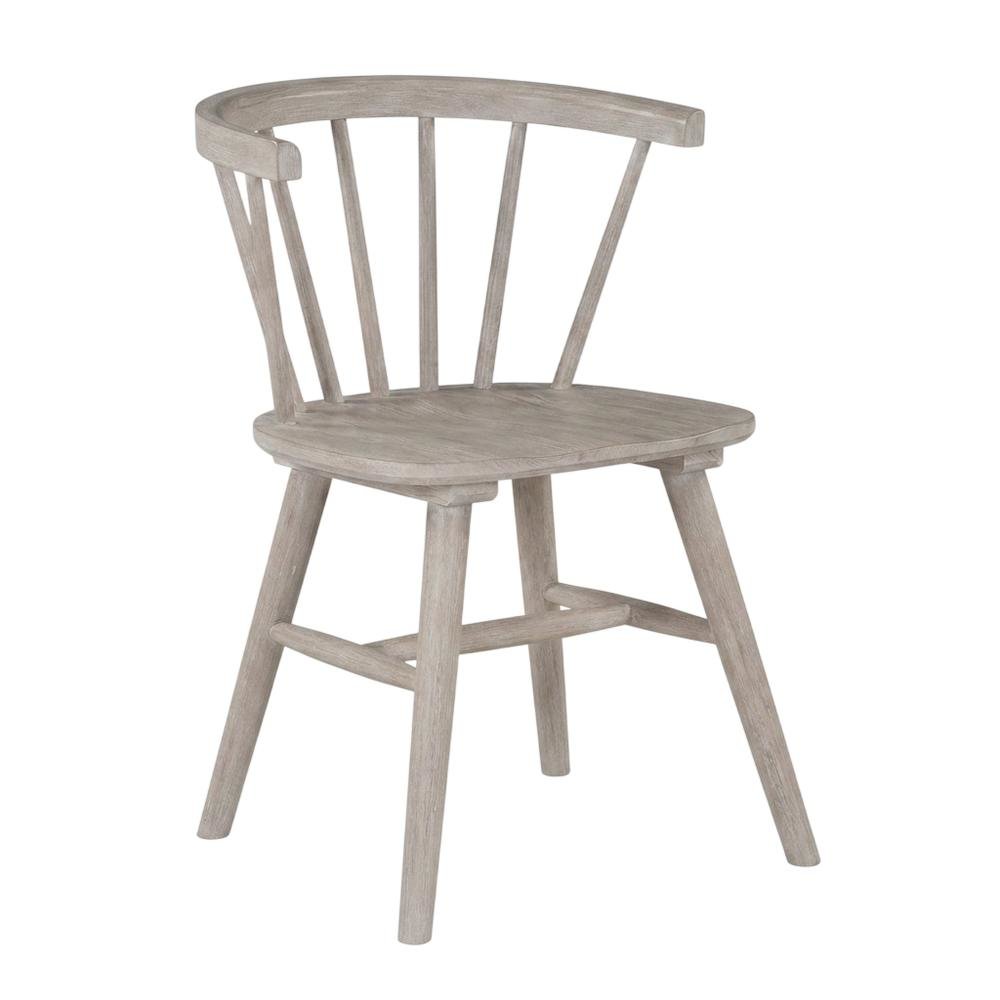 Solid Rubberwood Dining Chair with Curved Back for Dining Room, Tan. Picture 4