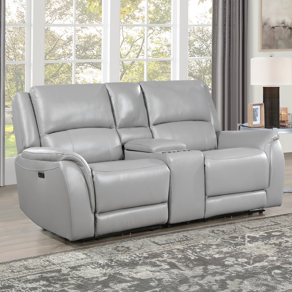 Alexandria Leather Power Reclining Conso. Picture 6