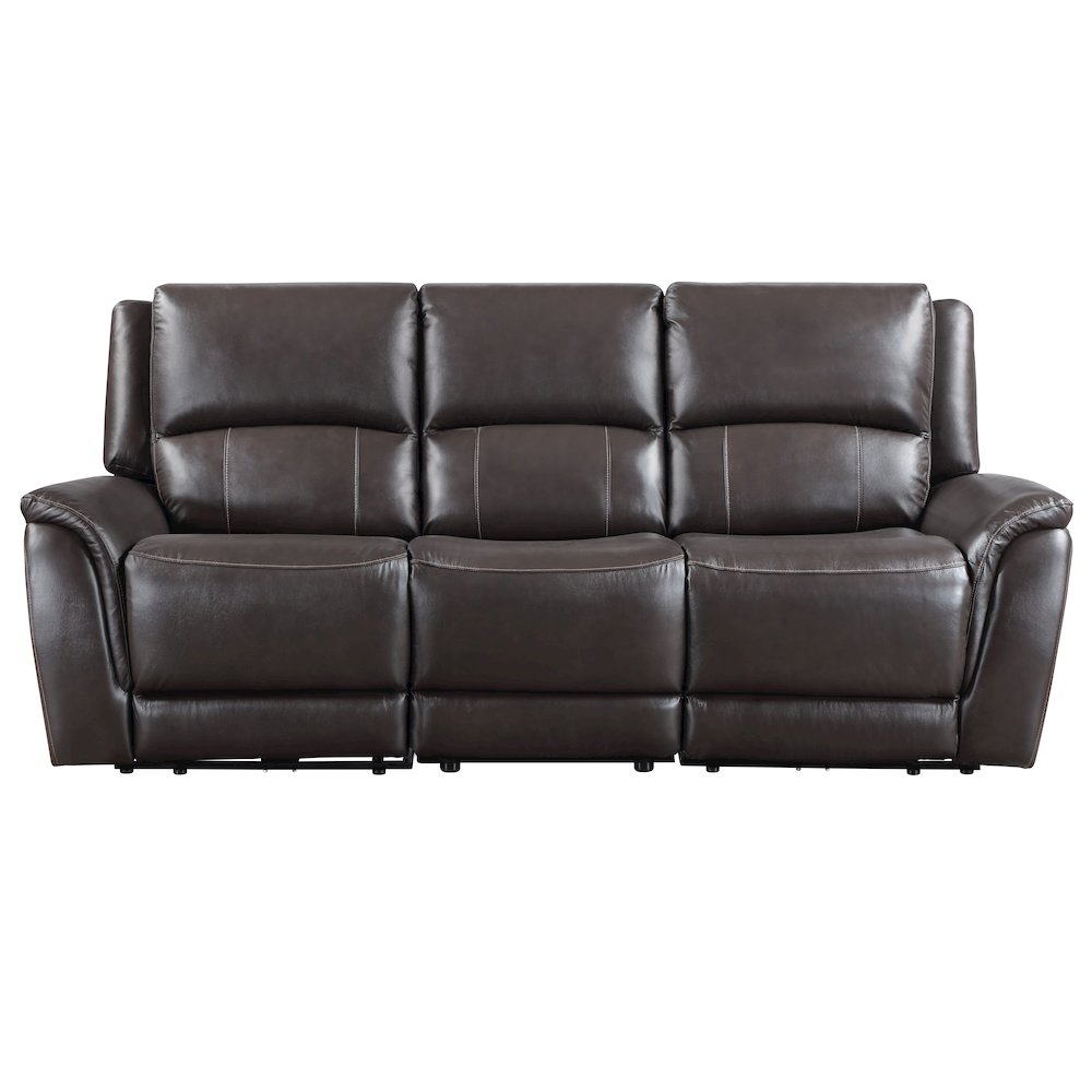 Alexandria Power Leather Reclining Sofa. Picture 4