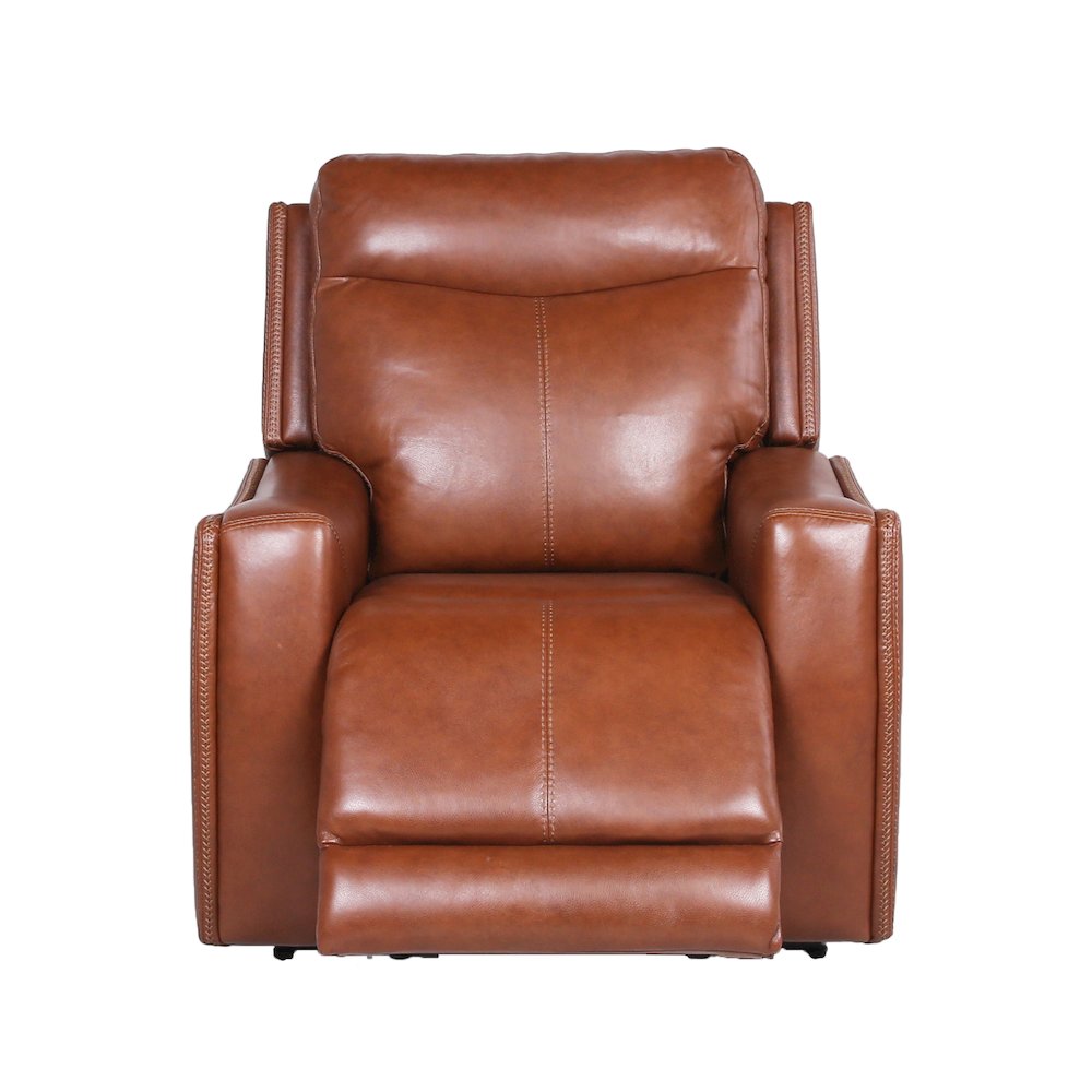 Natalia Power Recliner - Caramel Leather. Picture 1