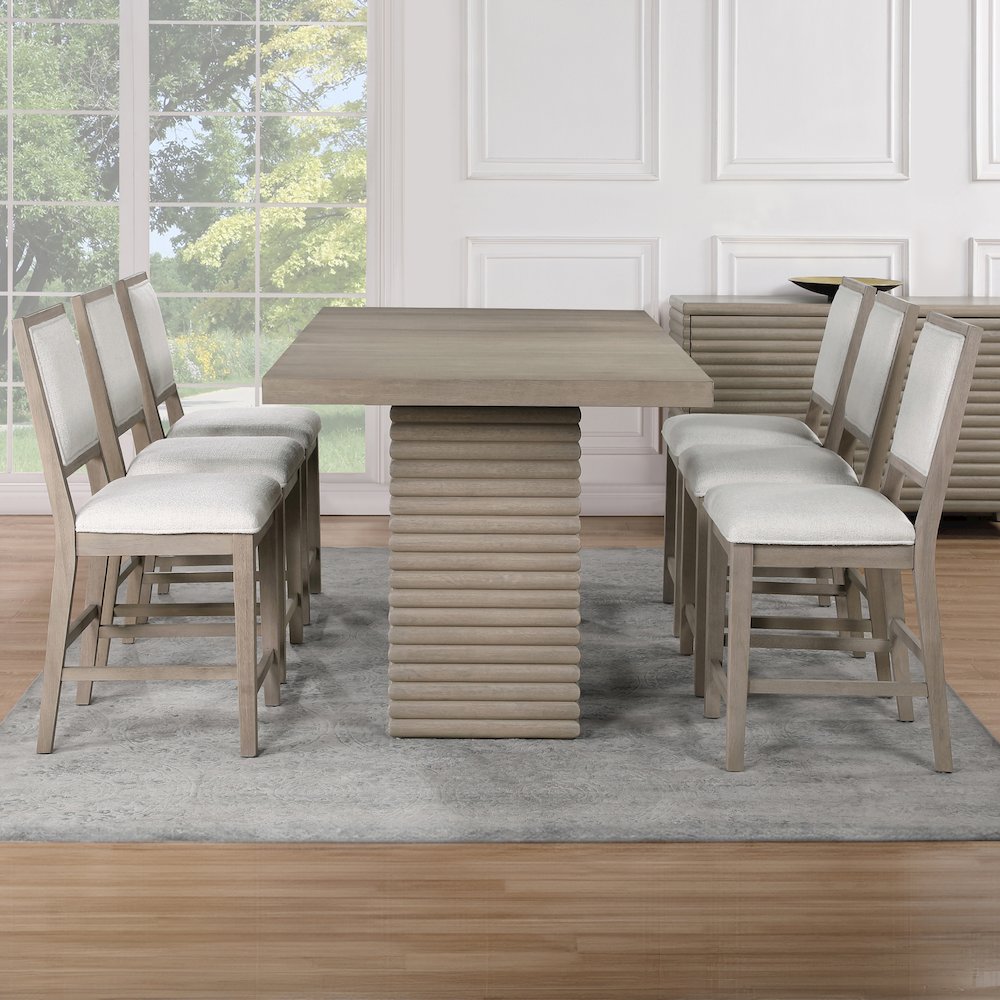 Lily 7-Piece Counter Dining Set. Picture 4