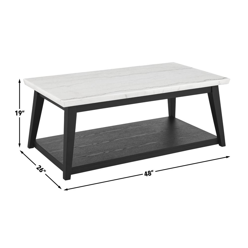 Vida-Black White Marble Top Cocktail Tbl. Picture 4