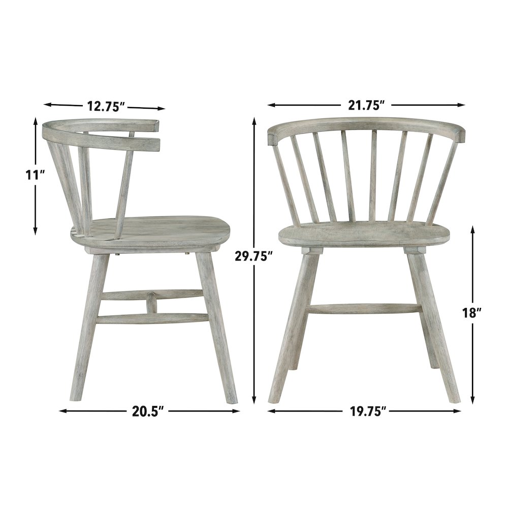 Willow 5-Piece 42" Round Dining Set, Tan. Picture 12