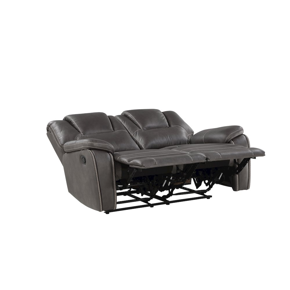 Katrine Charcoal Manual Loveseat. Picture 2