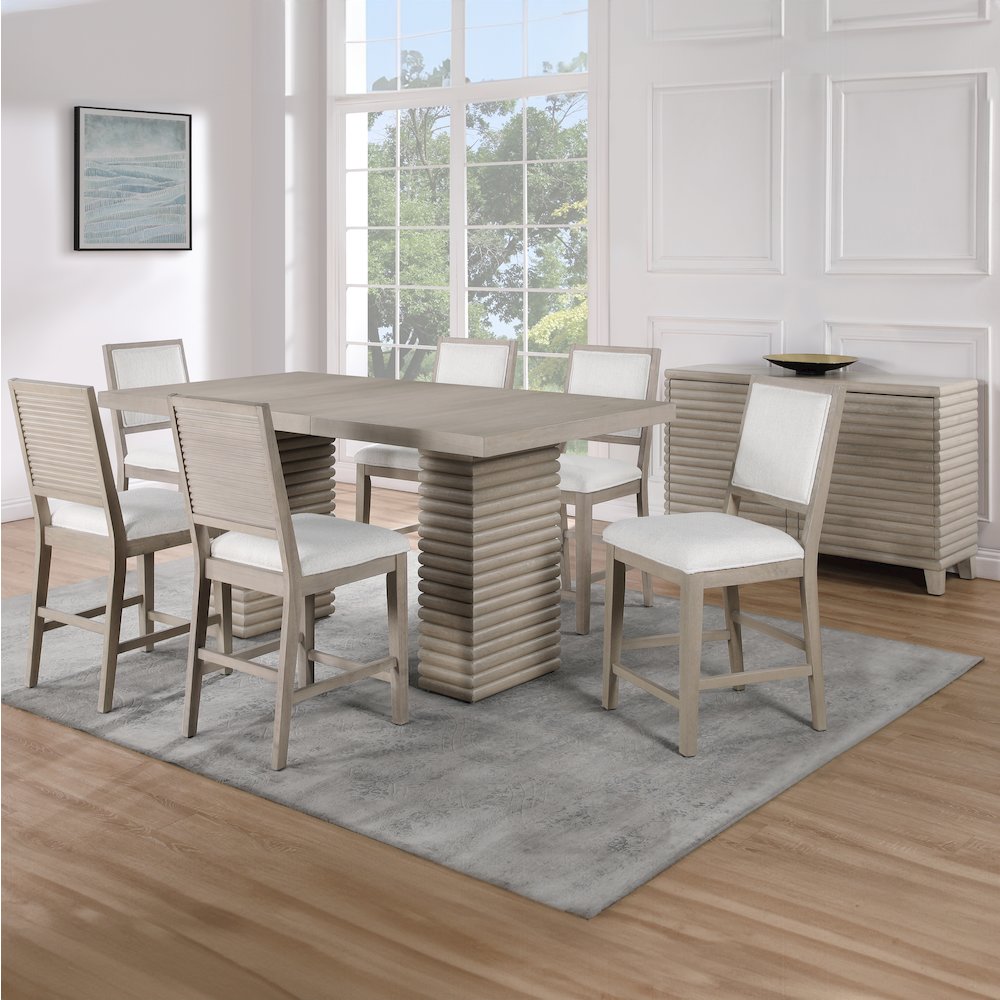 Lily 7-Piece Counter Dining Set. Picture 6