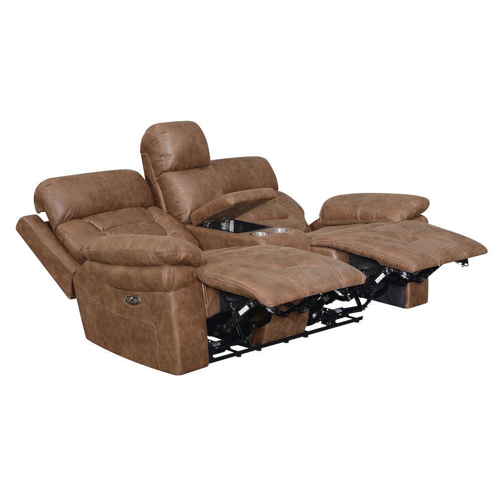 Brock Power Recliner Console Loveseat. Picture 2