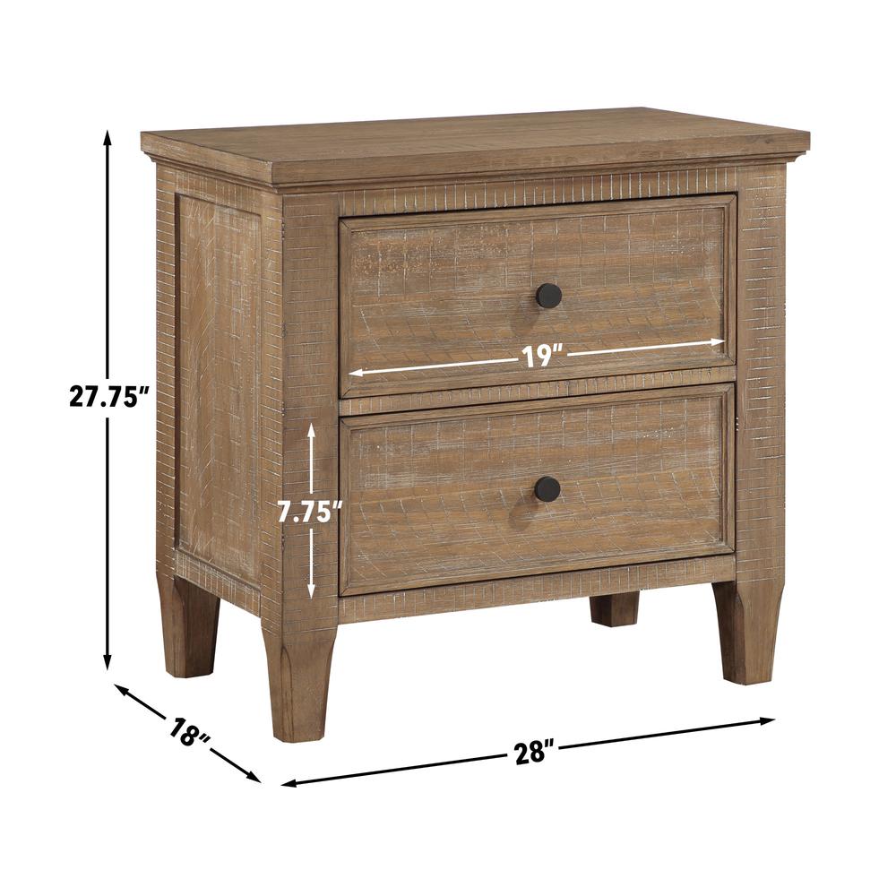 Riverdale 2 Drawer Nightstand. Picture 4