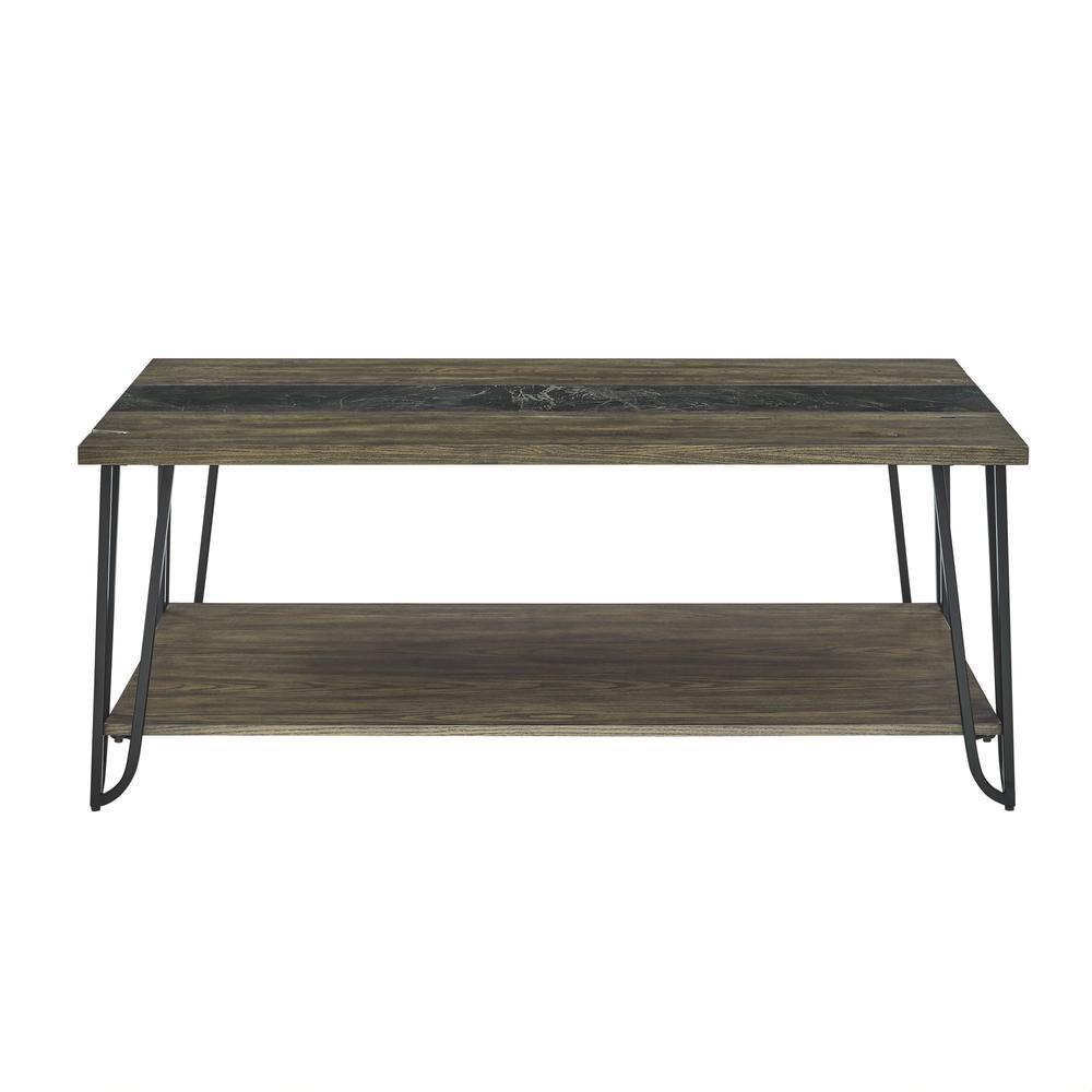 Harper Cocktail Table with Sintered Stone Inlay. Picture 1