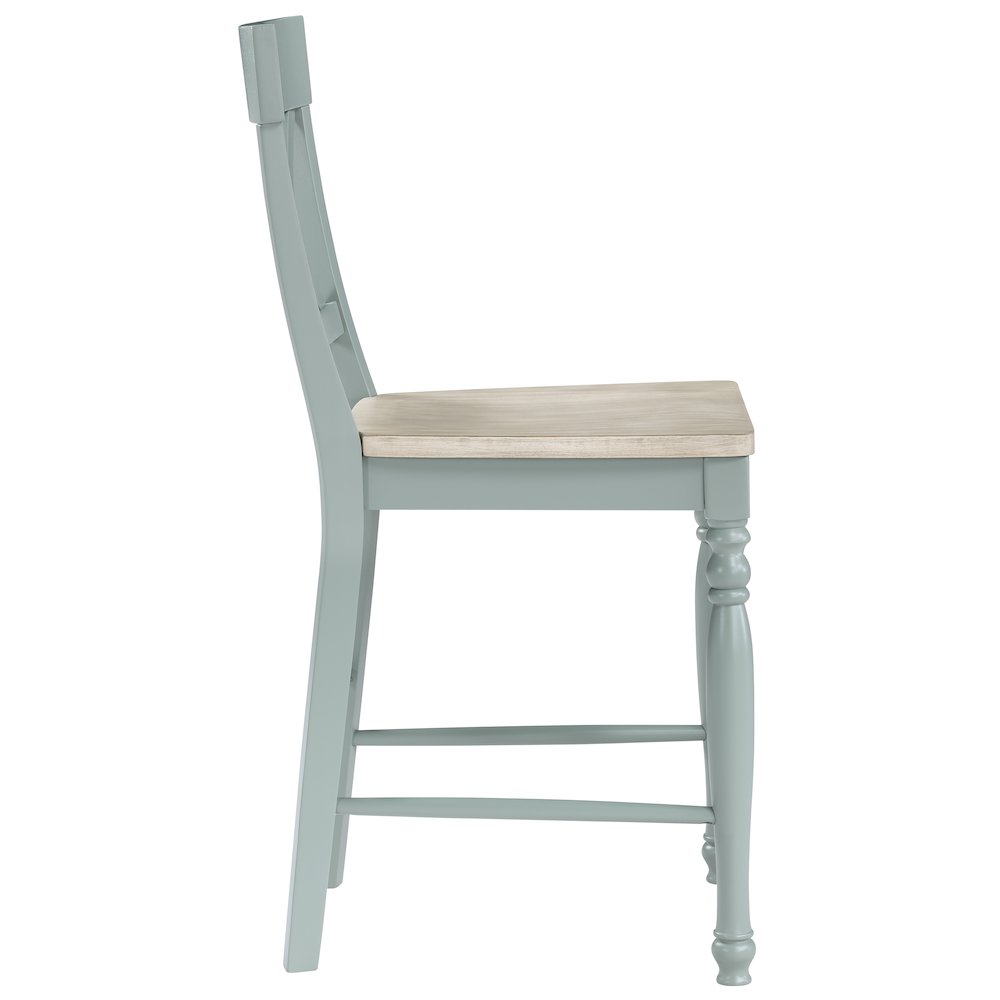 Darcy Green Counter Chair. Picture 2