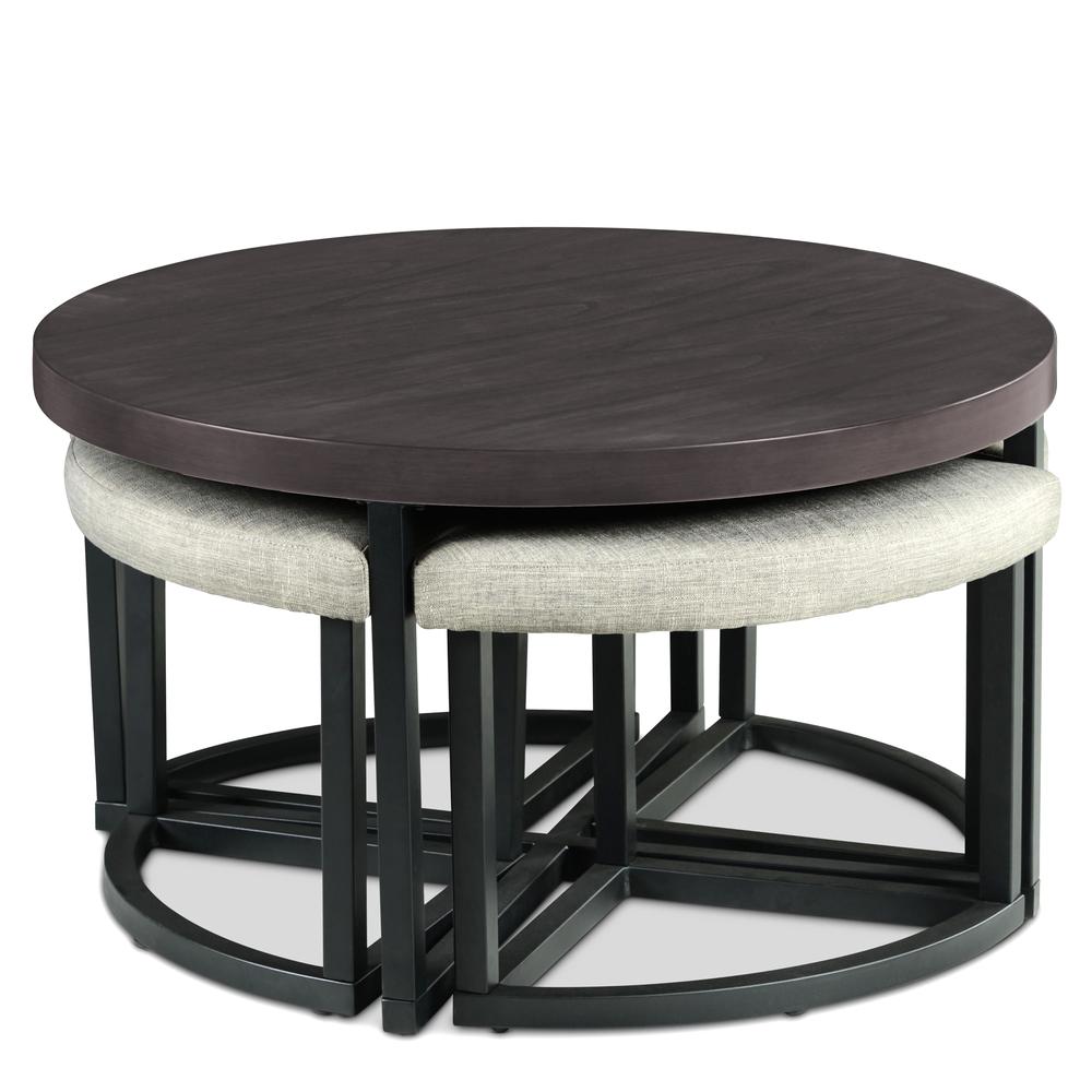 Yukon Coffee Table with Stools. Picture 2