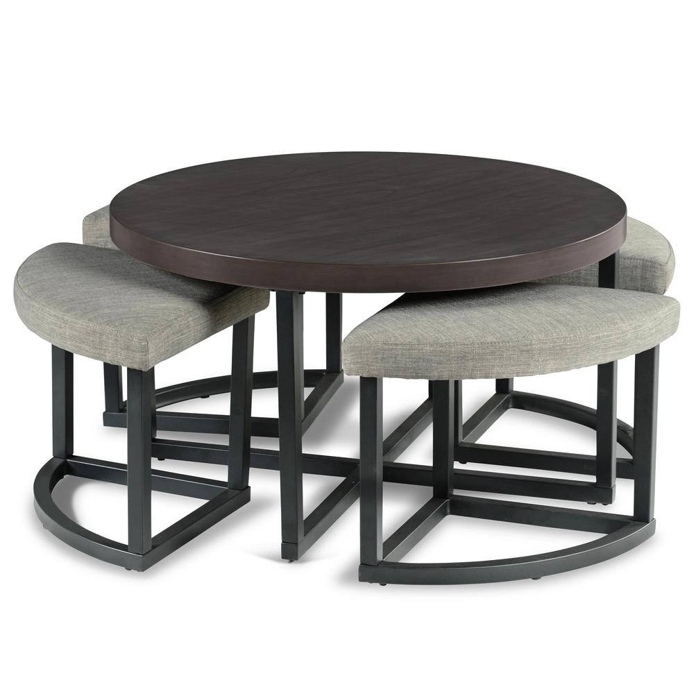 Yukon Coffee Table with Stools. Picture 3
