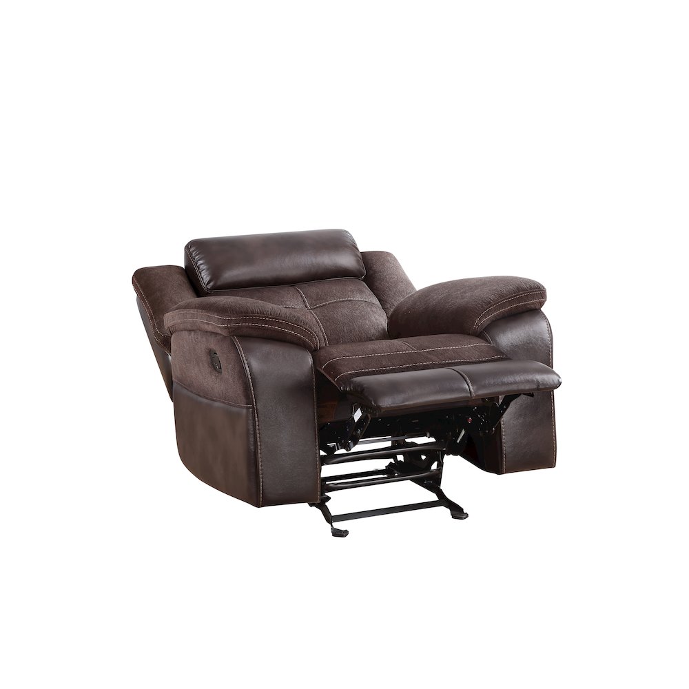Pueblo Reclining Chair Coffee. Picture 2