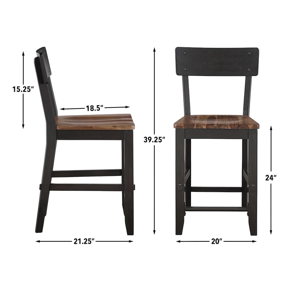 Bermuda 5-Piece Counter Dining Set. Picture 13