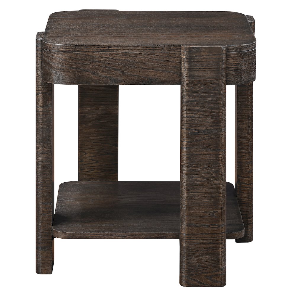 Salina Espresso Square End Table. Picture 2