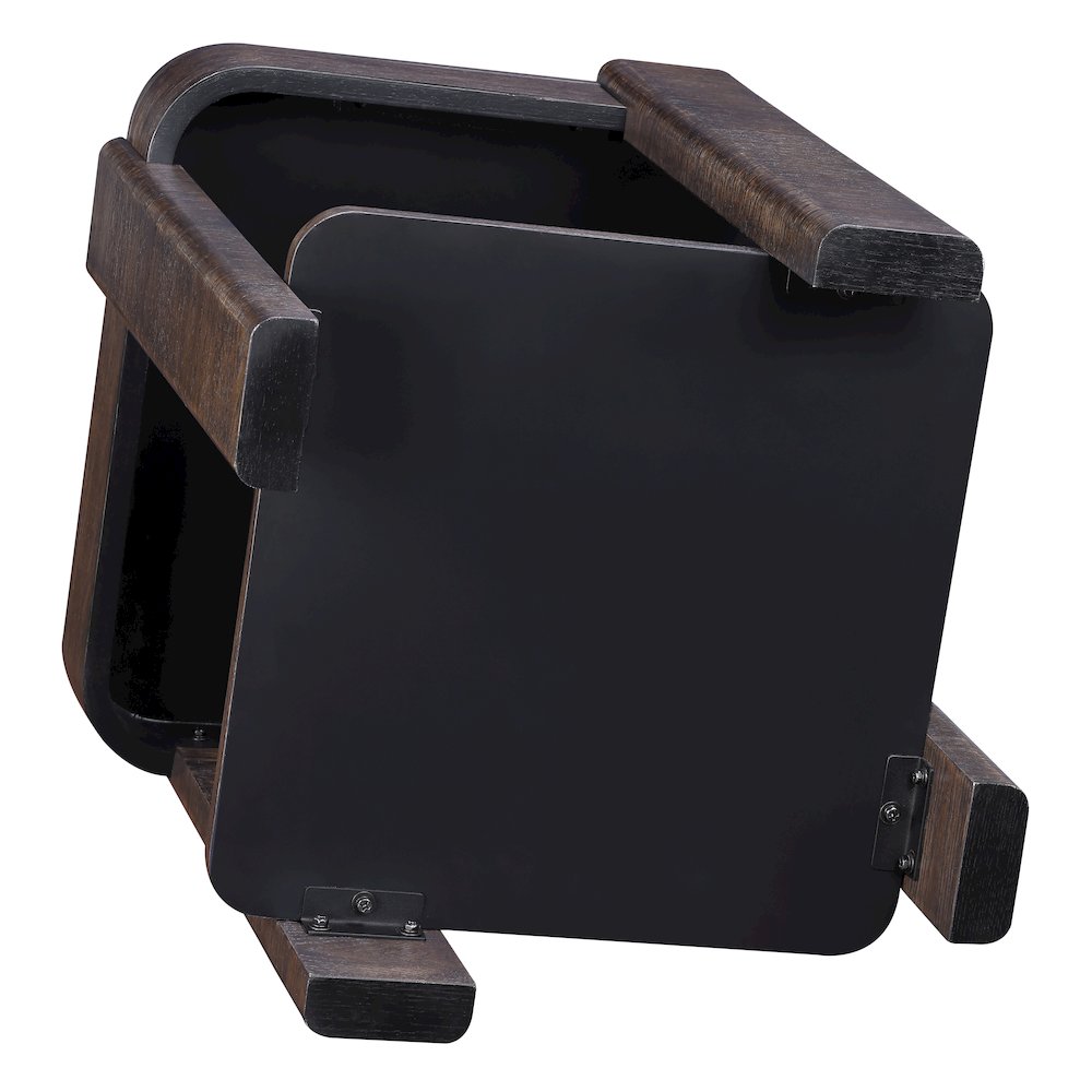 Salina Espresso Square End Table. Picture 7