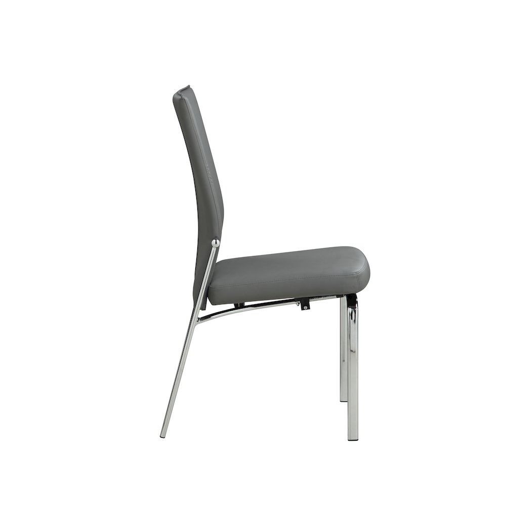 Motion Back Side Chair - Set Of 2, Gray. Picture 5