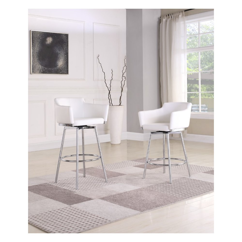 Modern Club Bar Stool W/ Memory Swivel. Picture 6