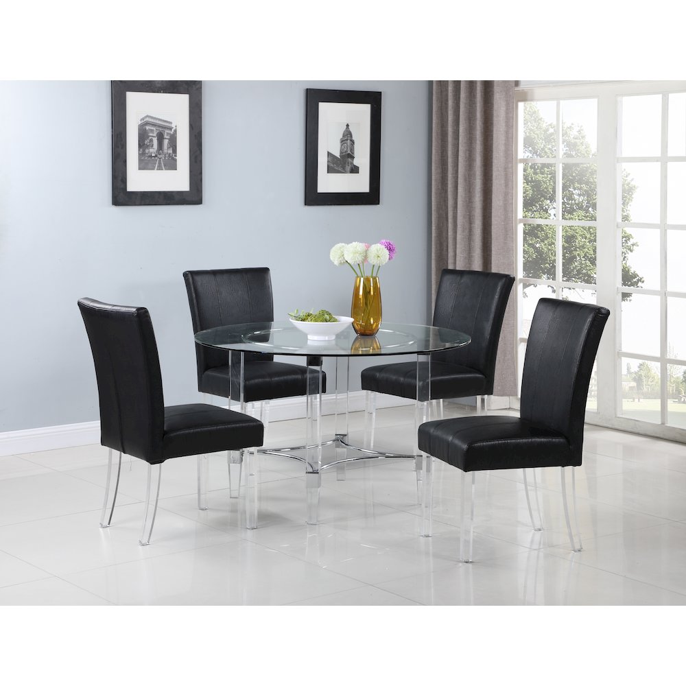 Contemporary Curved Flare-Back Parson Side Chair - 2 Per Box. Picture 9