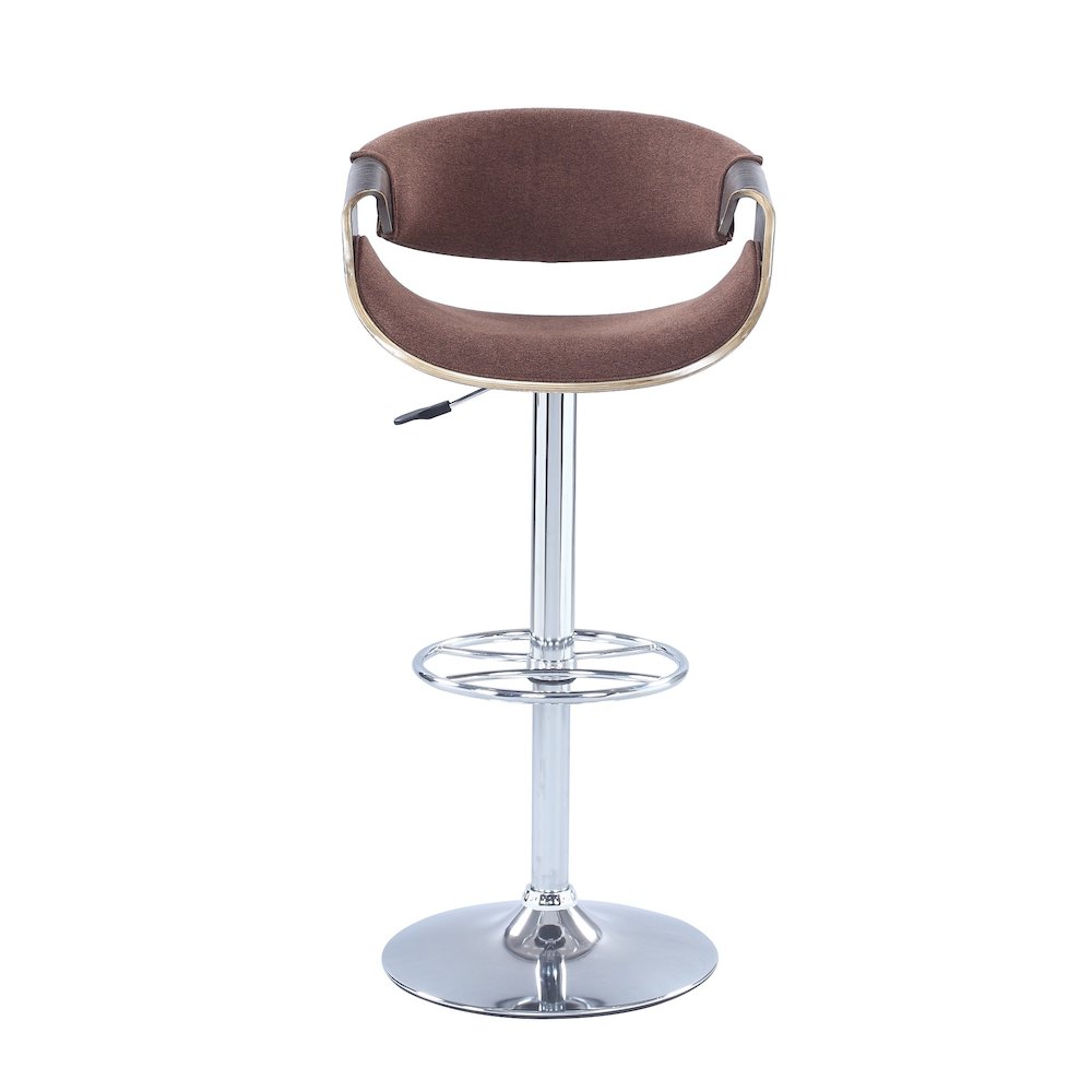 Bent Wood Saddle Seat Pneumatic-Adjustable Stool. Picture 2