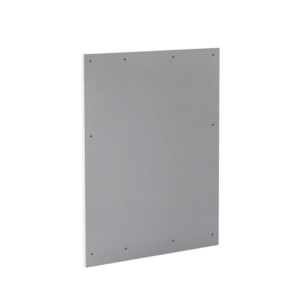 Modern White Laminate Framed Mirror W/ Led Light. Picture 4
